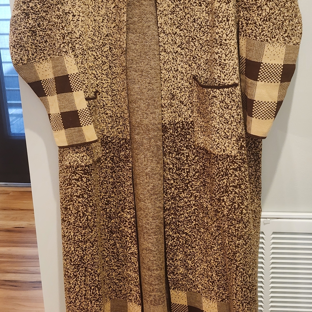 Stylish Brown and Tan Women's Coat